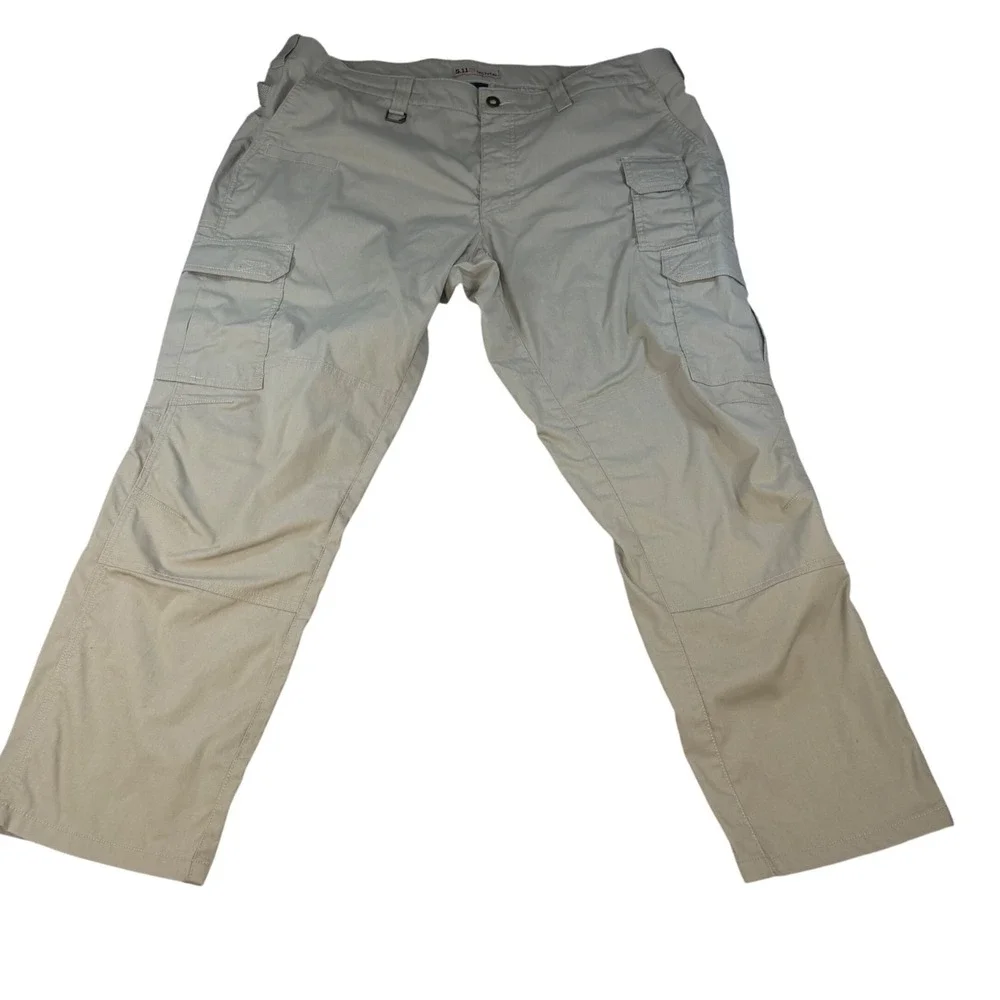 5.11 Tactical Stryke Pants Mens 42x30 Khaki Tan Flex-Tac Ripstop Cargo 74369